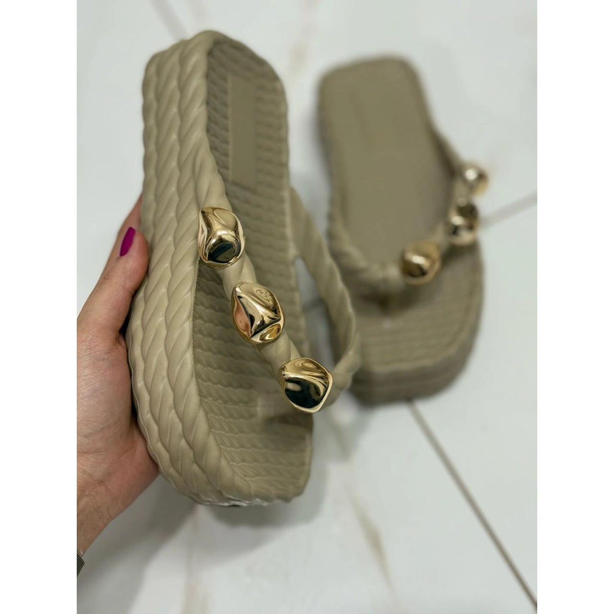 Chinelo Feminino Nuvem Plataforma Marrocos