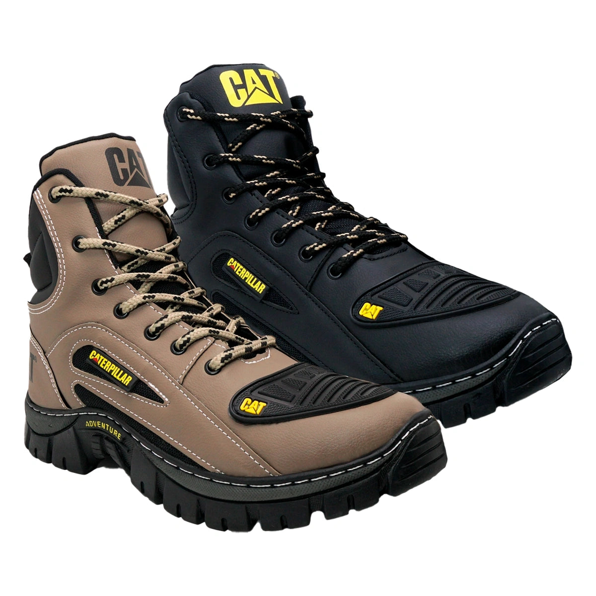 Kit 2 Bota Coturno Caterpillar CAT Cano Médio