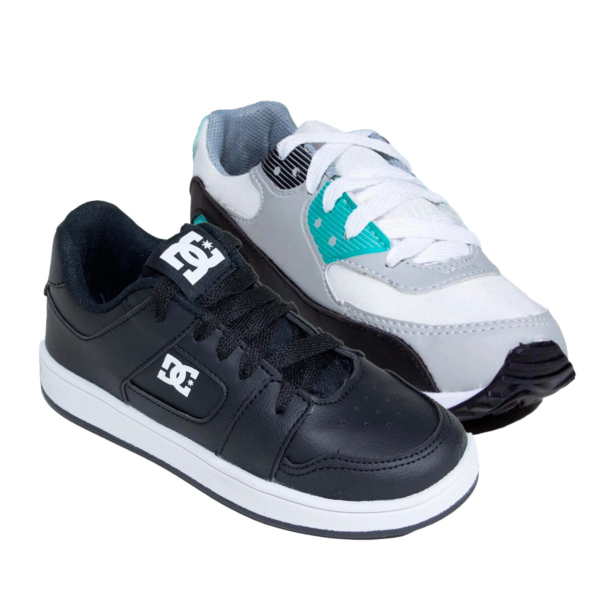 Kit 2 Tênis Infantil Mini Max AIR + Tênis Infantil DC Shoes Skatista