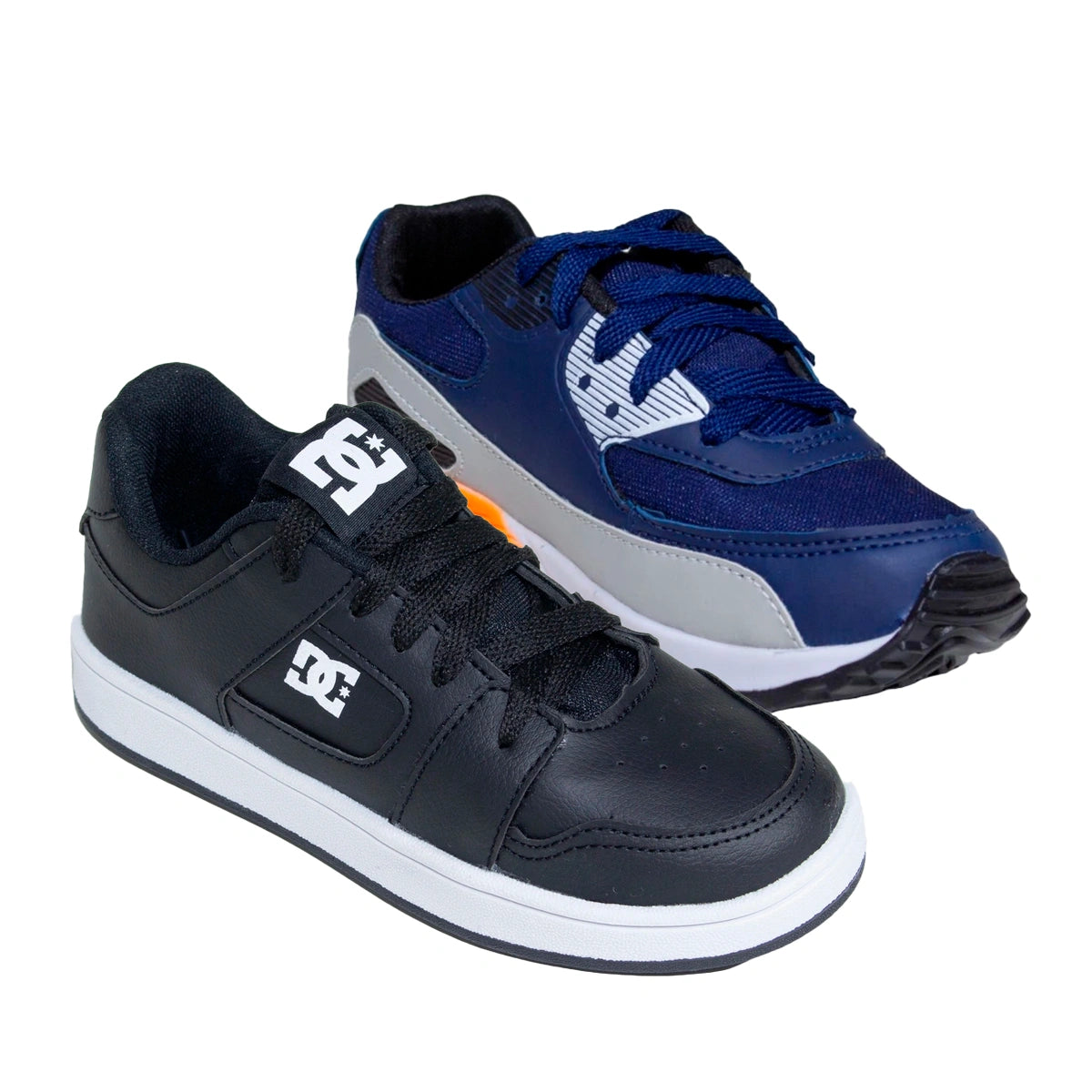 Kit 2 Tênis Infantil Mini Max AIR + Tênis Infantil DC Shoes Skatista
