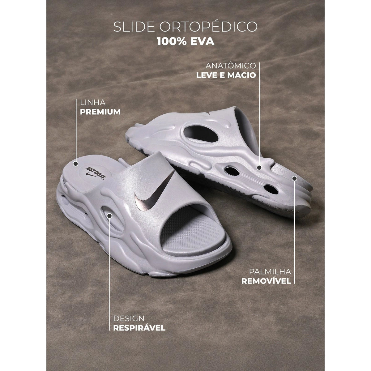 Chinelo Masculino Nuvem Nike Palmilha Removivel