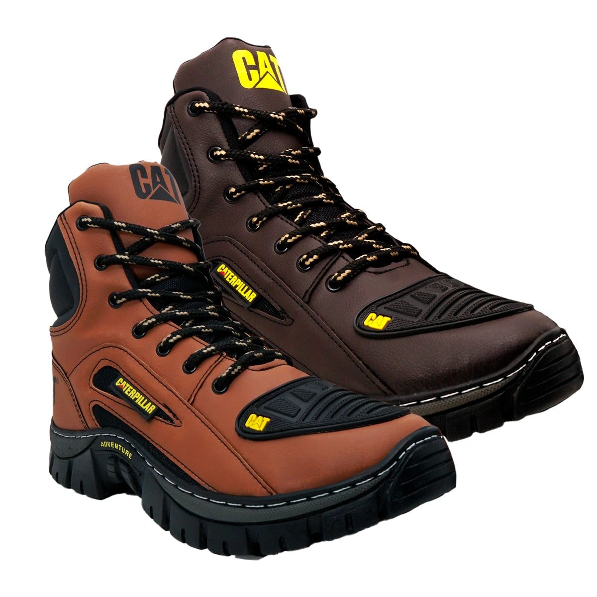 Kit 2 Bota Coturno Caterpillar CAT Cano Médio