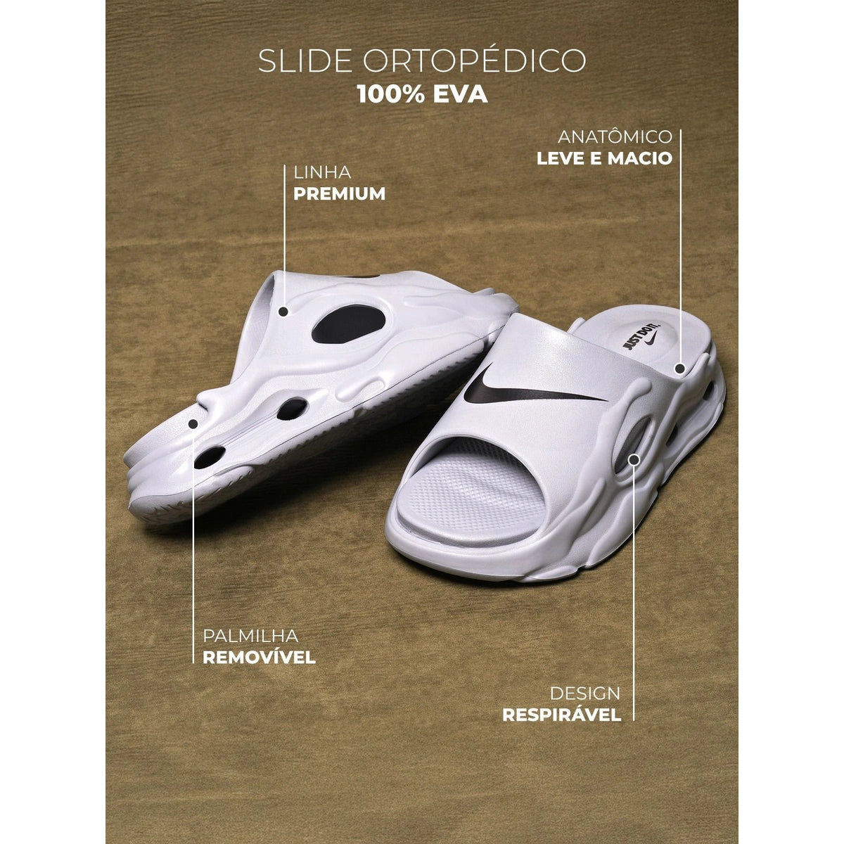 Chinelo Masculino Nuvem Nike Palmilha Removivel