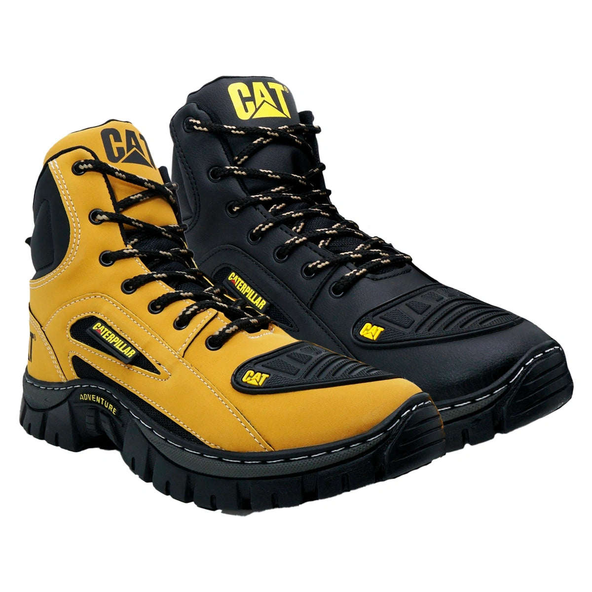 Kit 2 Bota Coturno Caterpillar CAT Cano Médio