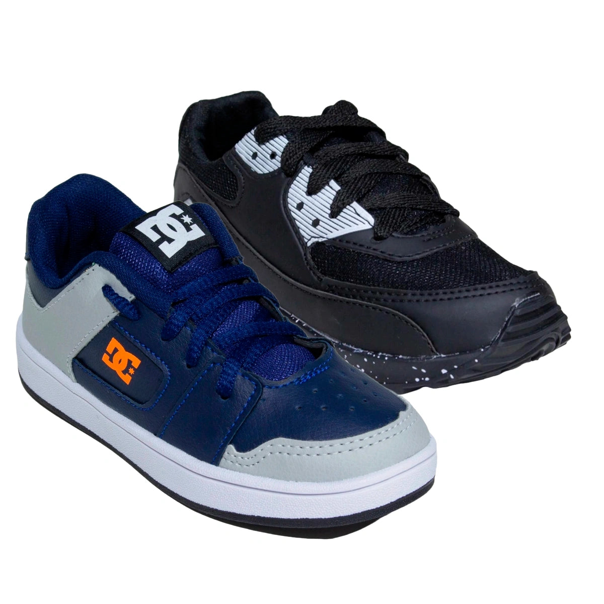 Kit 2 Tênis Infantil Mini Max AIR + Tênis Infantil DC Shoes Skatista