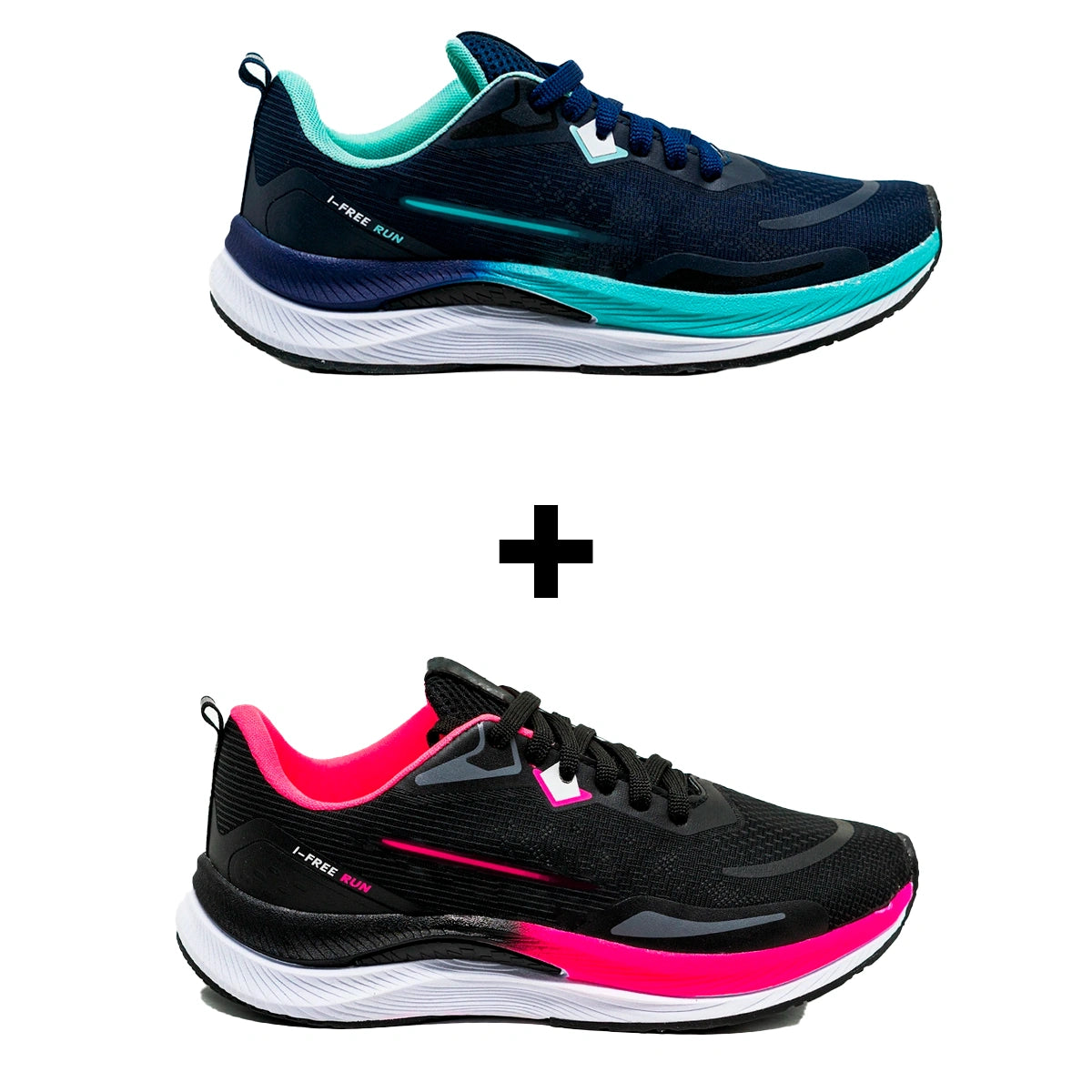 Kit 2 Tênis Feminino de Corrida Free-Run