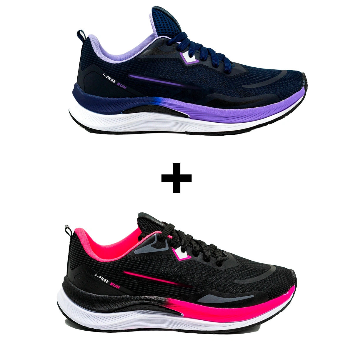 Kit 2 Tênis Feminino de Corrida Free-Run