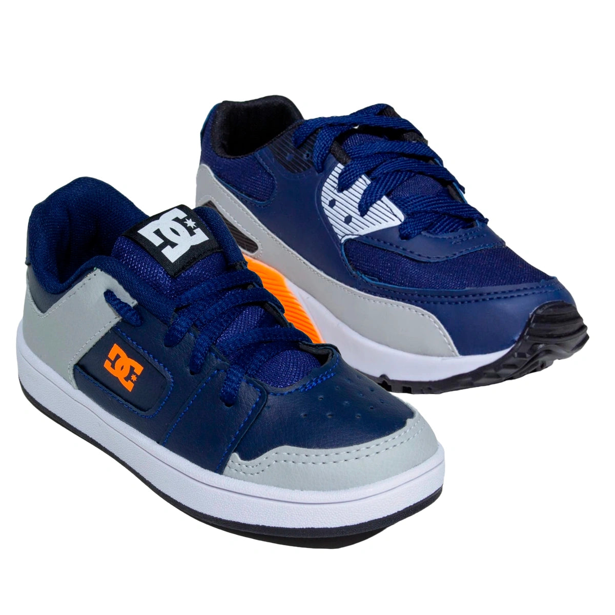 Kit 2 Tênis Infantil Mini Max AIR + Tênis Infantil DC Shoes Skatista