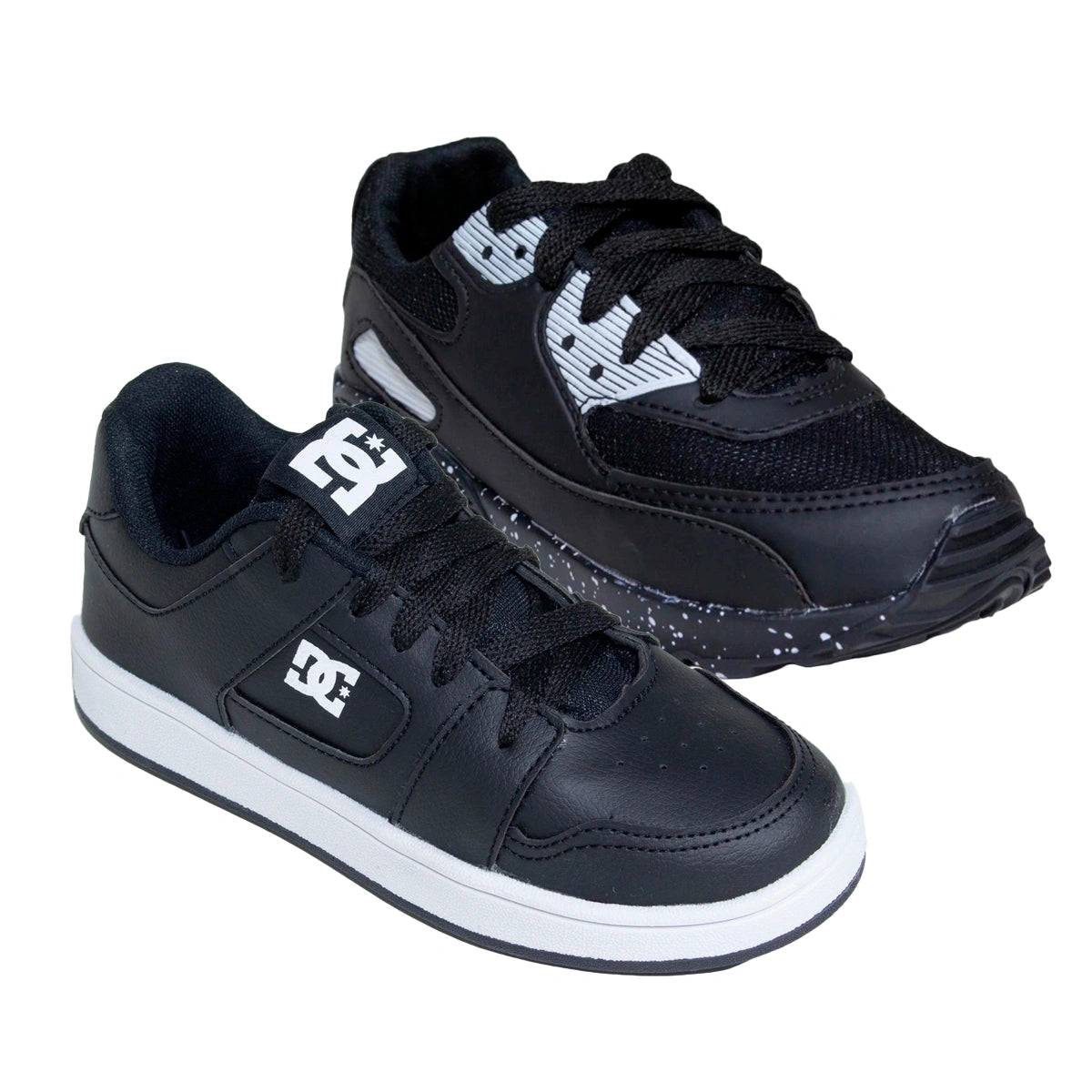 Kit 2 Tênis Infantil Mini Max AIR + Tênis Infantil DC Shoes Skatista