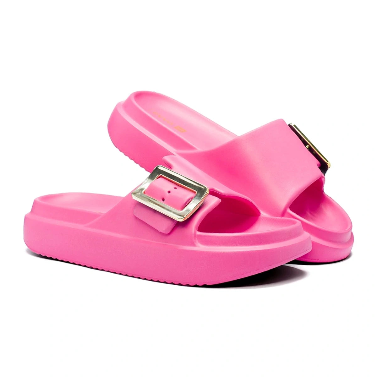 Chinelo Feminino 100% EVA Confortável com Enfeite Metalizado