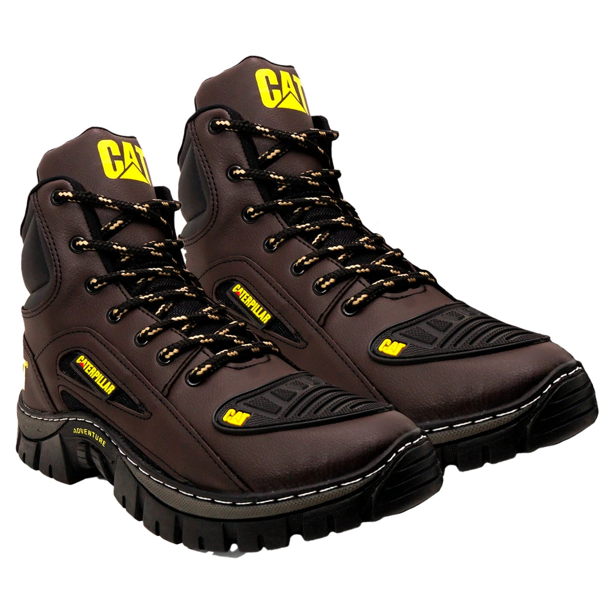 Kit 2 Bota Coturno Caterpillar CAT Cano Médio