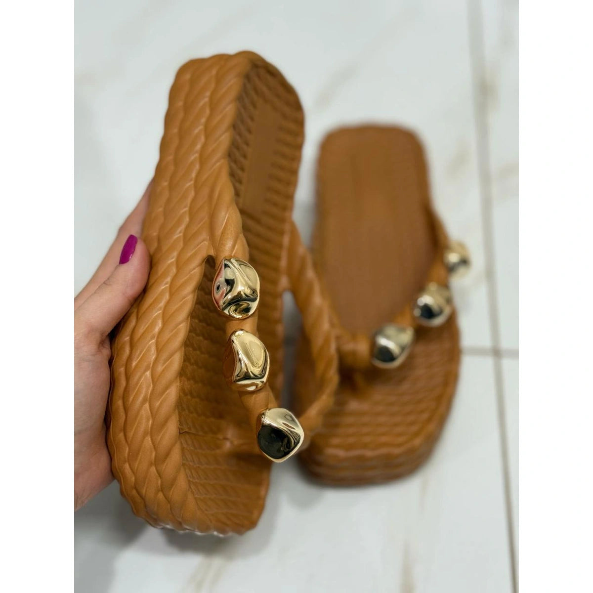Chinelo Feminino Nuvem Plataforma Marrocos