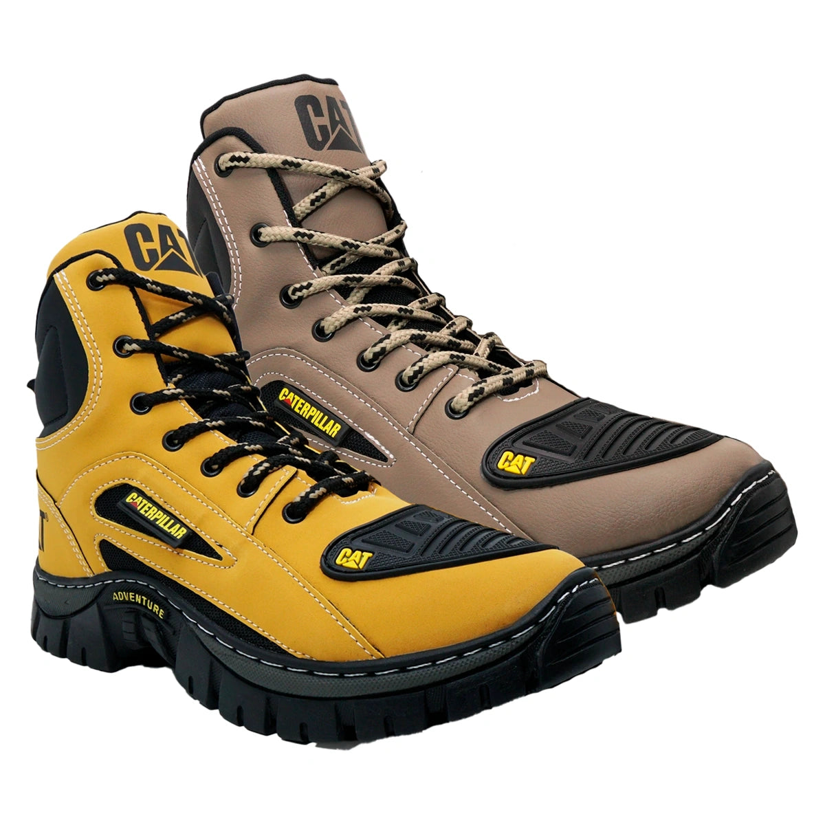 Kit 2 Bota Coturno Caterpillar CAT Cano Médio