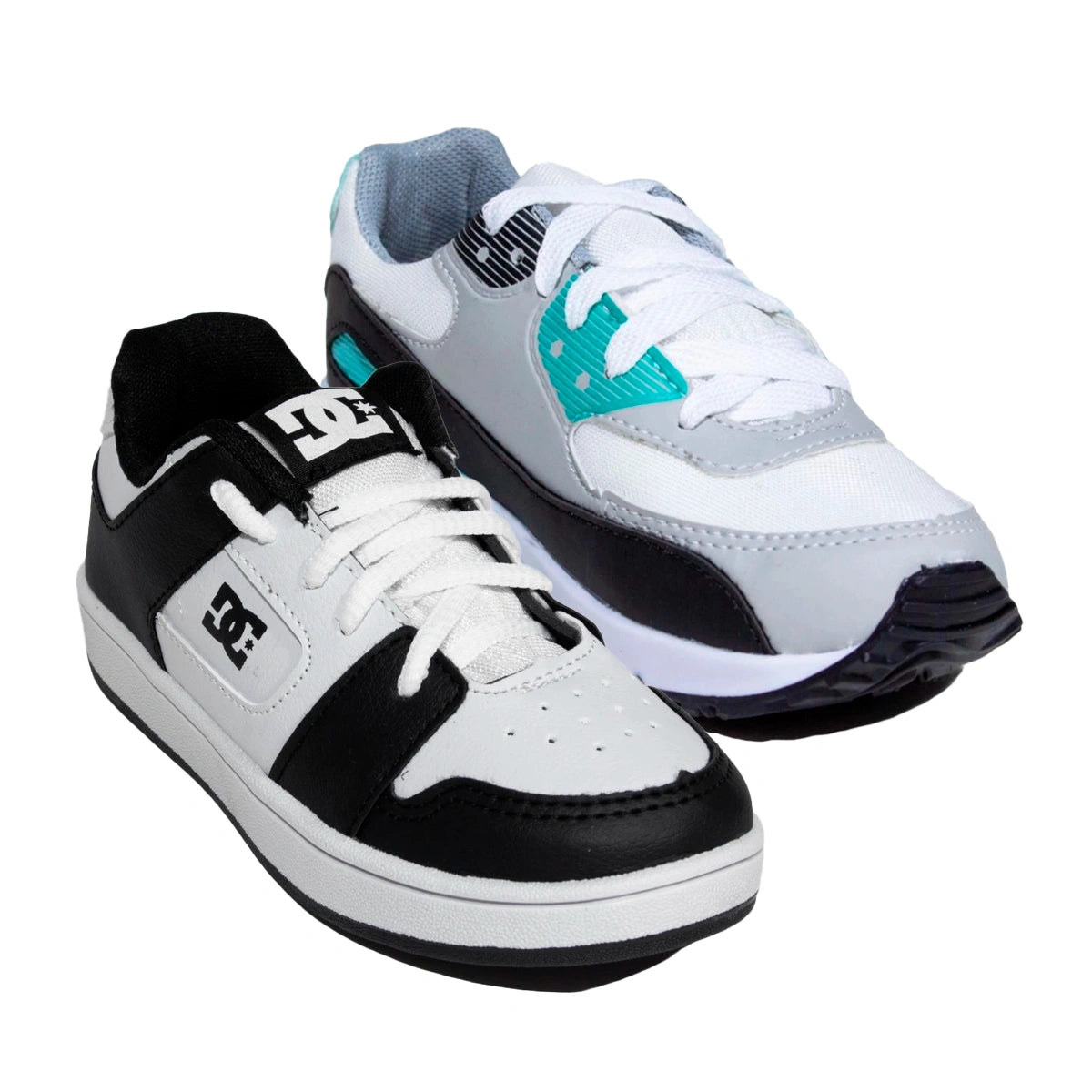Kit 2 Tênis Infantil Mini Max AIR + Tênis Infantil DC Shoes Skatista