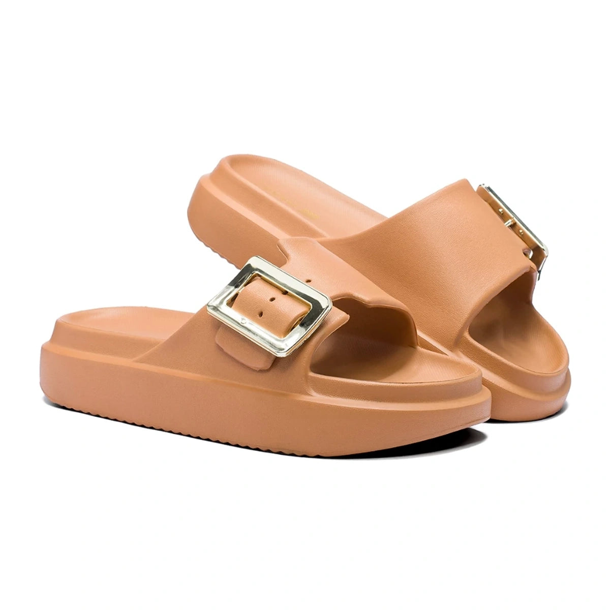 Chinelo Feminino 100% EVA Confortável com Enfeite Metalizado