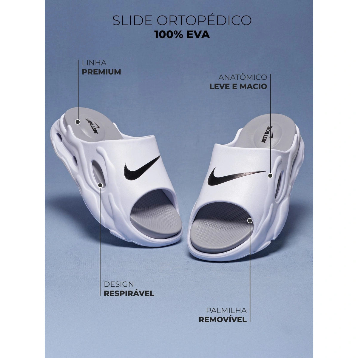 Chinelo Masculino Nuvem Nike Palmilha Removivel