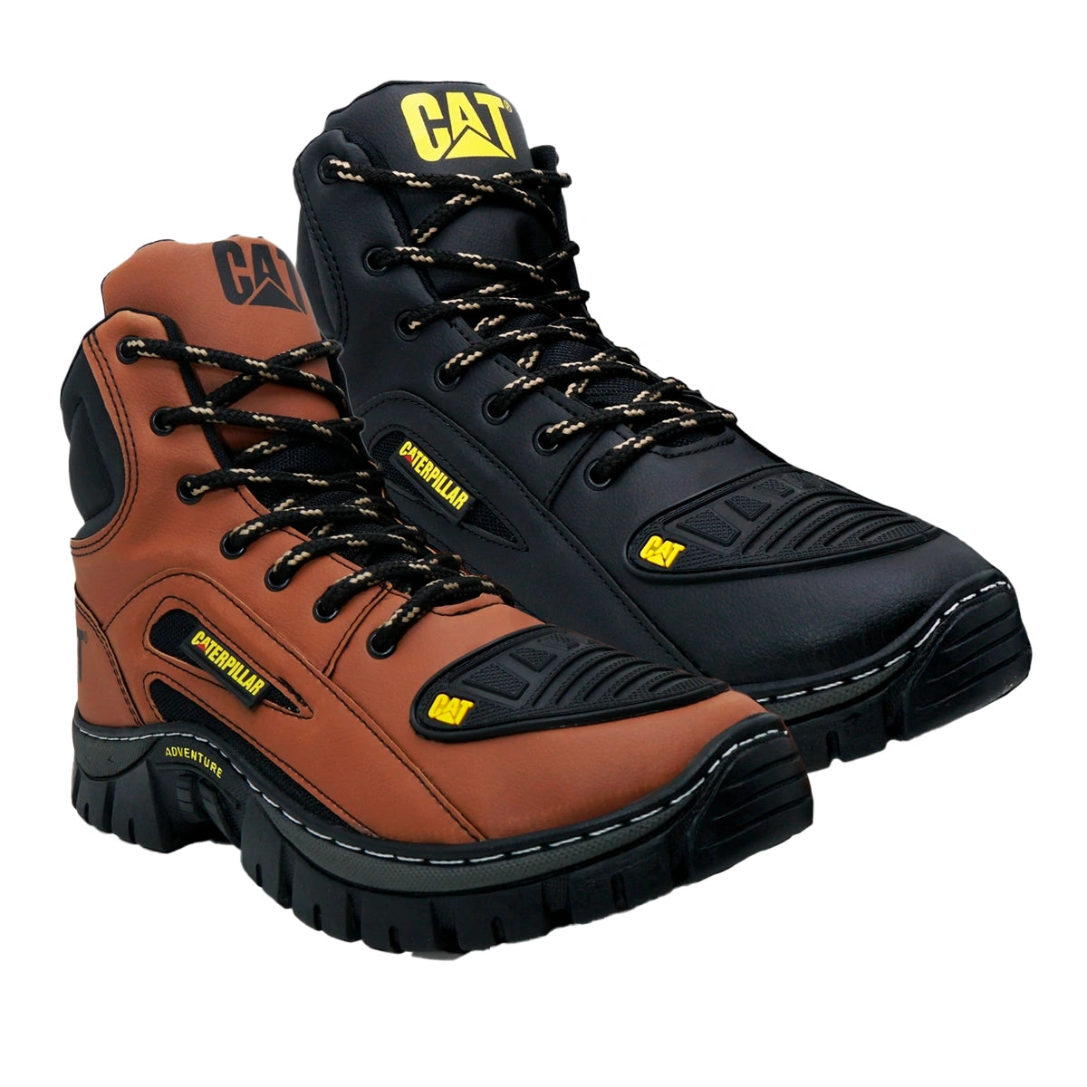 Kit 2 Bota Coturno Caterpillar CAT Cano Médio